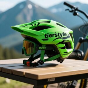TigerStrike Green MTB Helmet