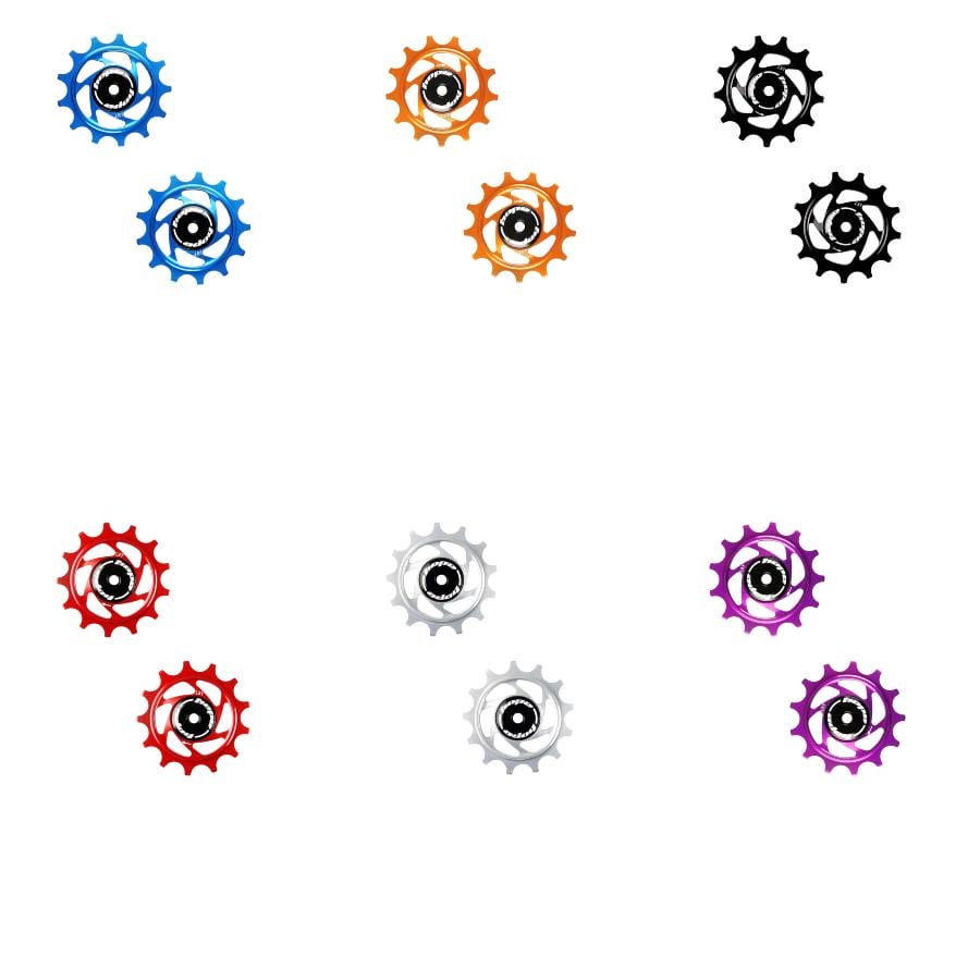 Hope 13 Tooth Jockey Wheels in multiple anodized colors