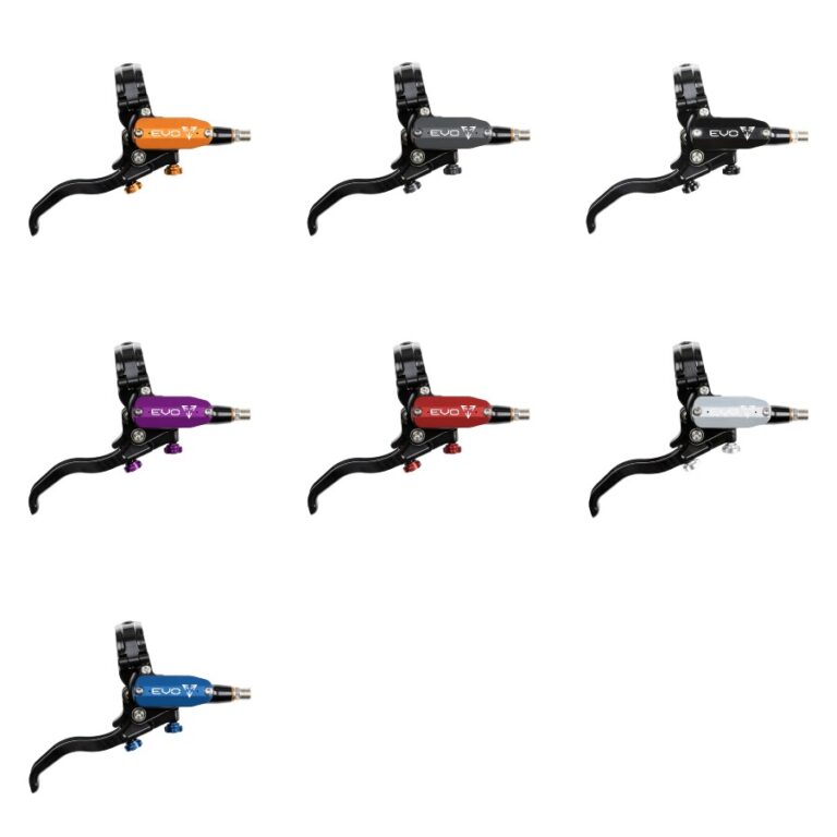 Hope Tech 4 Evo Master Cylinder Complete brake lever assembly in multiple colors