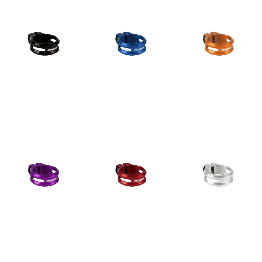 Hope seatpost clamp in multiple anodized colors