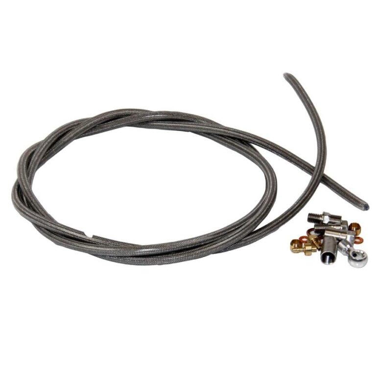 Hope stainless steel braided brake hose kit with fittings