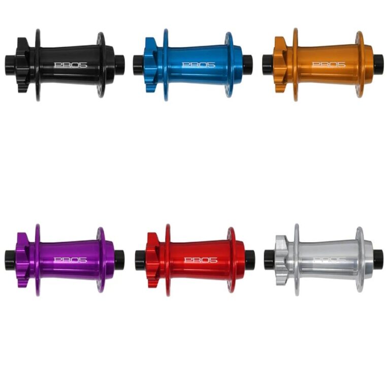 Hope Pro 5 Front 6 Bolt 28H Boost 110mm front hub in multiple anodized colours