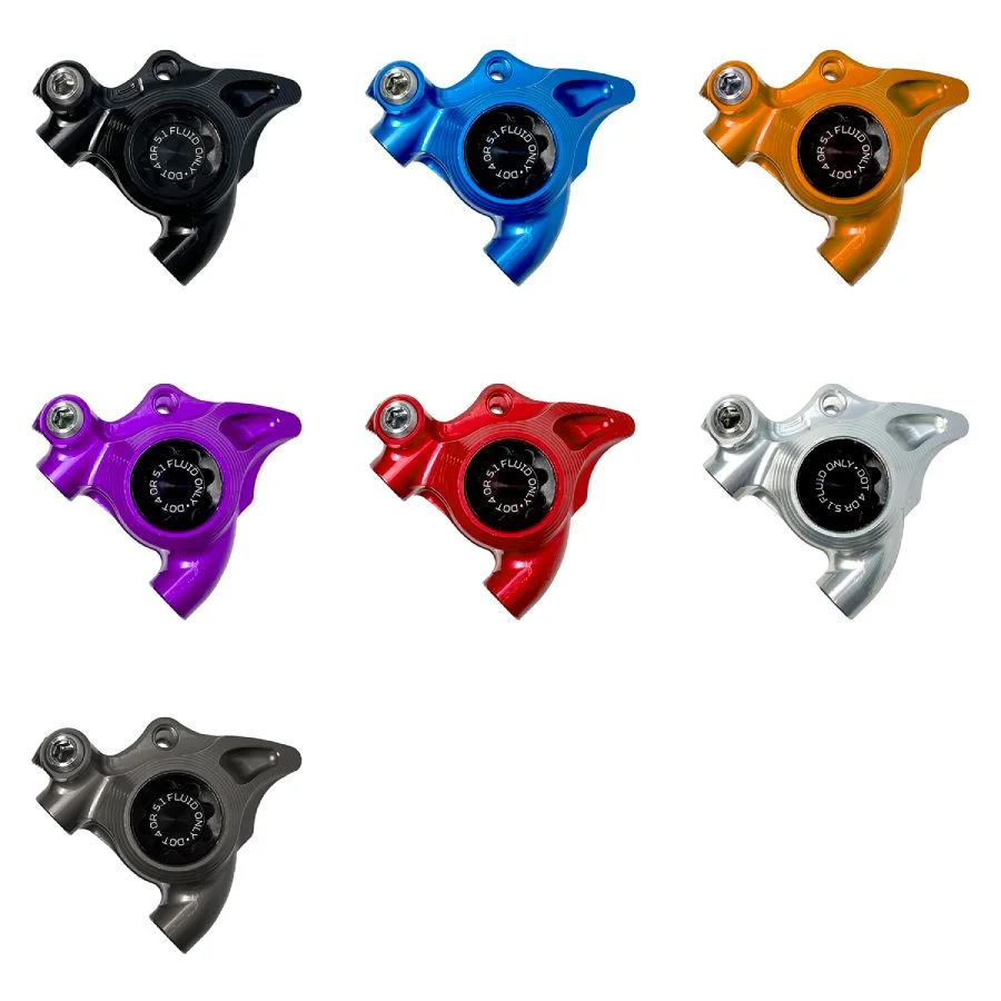 Hope RX2 DOT flat mount calipers in multiple colors