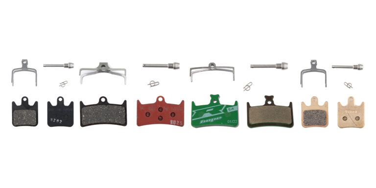 Hope brake pads in multiple compound colors for Hope disc brakes
