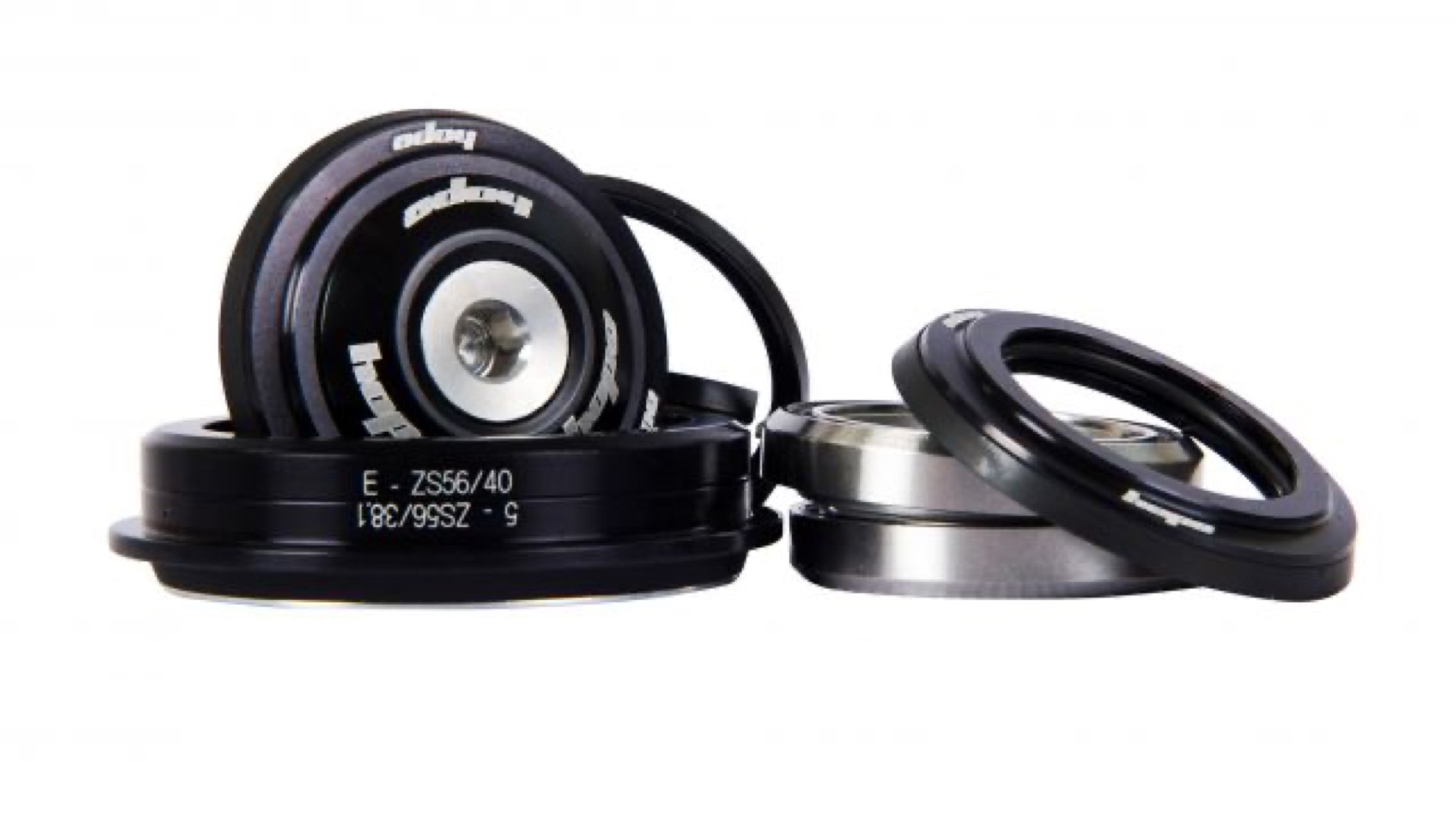 Hope Pick n Mix headset parts showing upper and lower assemblies bearings crown race and top cap