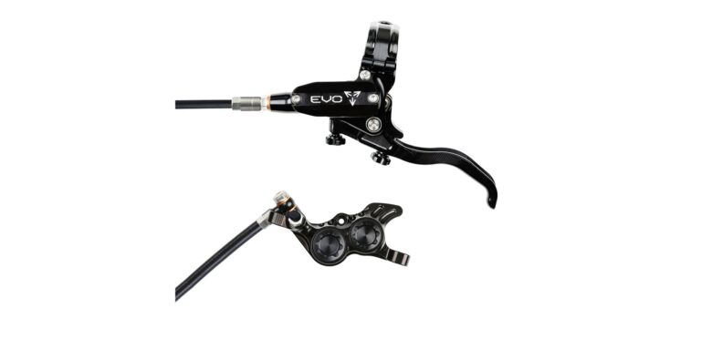 Hope Tech 4 EVO GR4 brake with black lever and four piston caliper