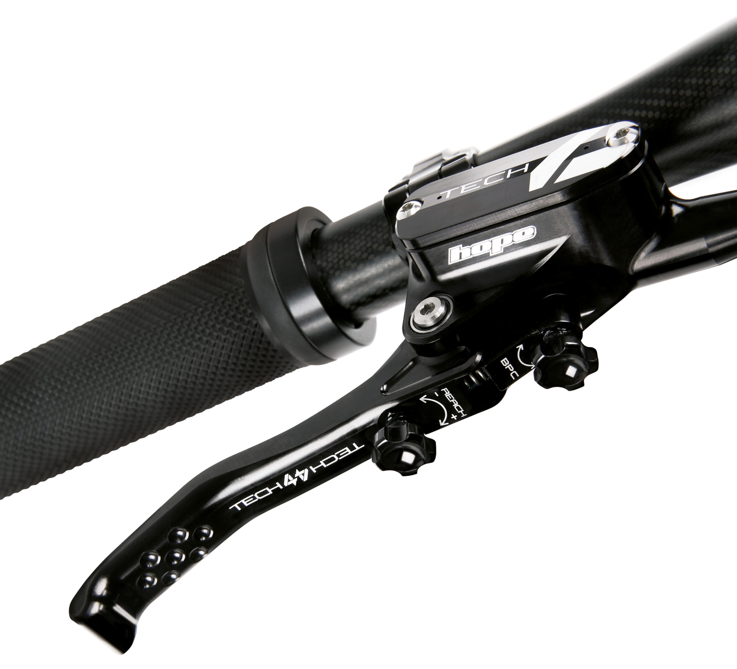 Hope Tech 4 V4 lever with reach and bite point adjustment dials